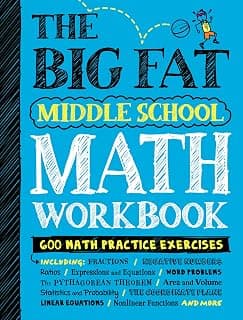 The Big Fat Middle School Math Workbook: 600 Math Practice Exercises (Big Fat Notebook)